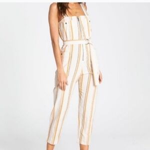 Billabong stripes retro y2k  Jumpsuit patch front pocket